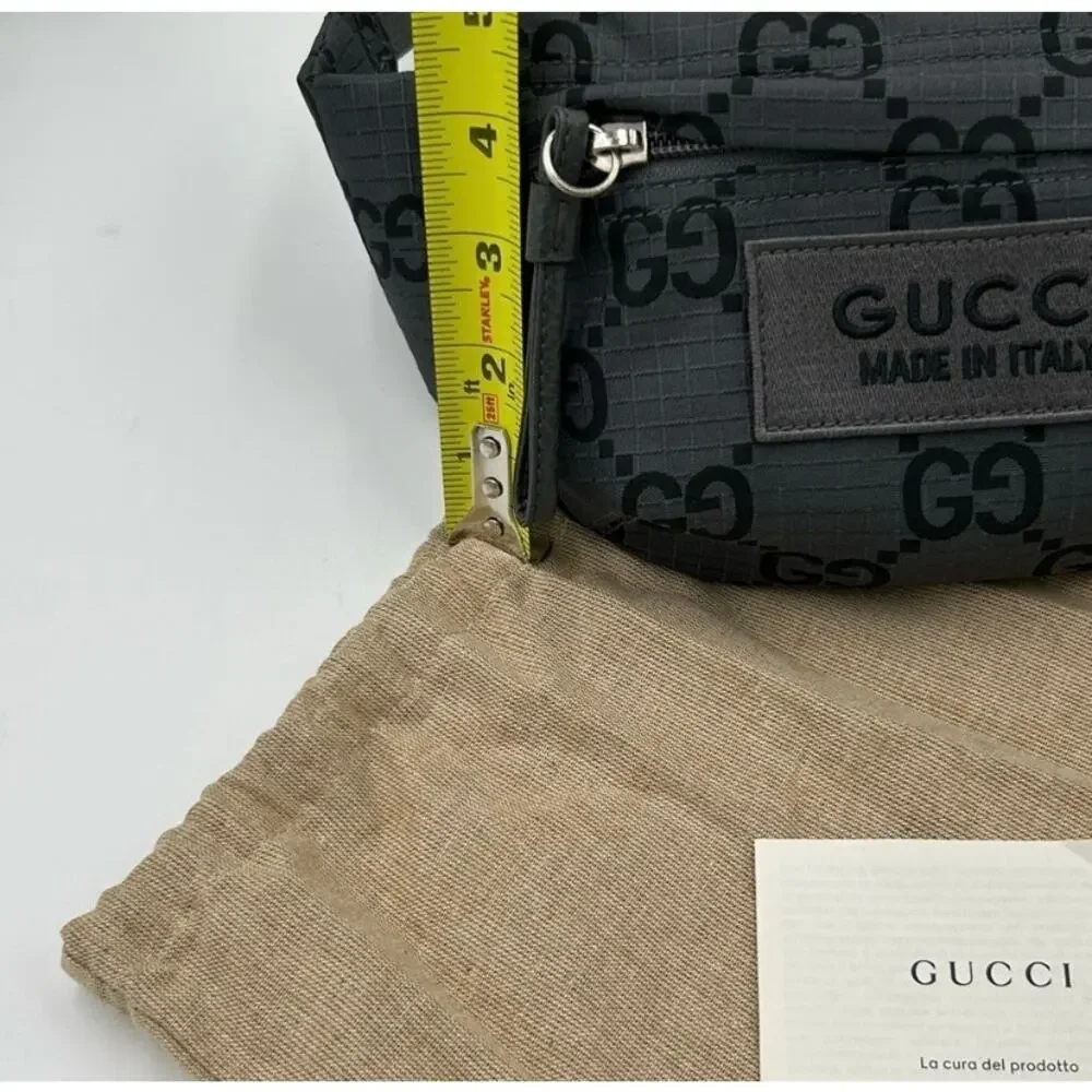 Gucci unisex jumbo GG nylon adjustable belt bag size 80 cm made in Italy